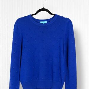 Draper James Royal Blue Textured Sweater – Medium – New With Tags